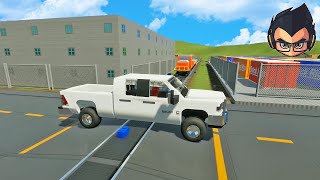 MAJOR TRAIN CRASHES #82 - Lego Toy Car Destruction - Brick Rigs Gameplay  @BeamNGwithRyan