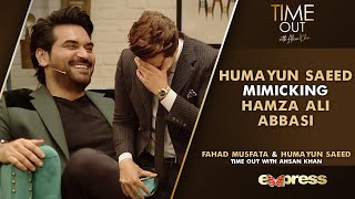 Humayun Saeed Mimicking Hamza Ali Abbasi | Time Out With Ahsan Khan | Express TV | IAB2G