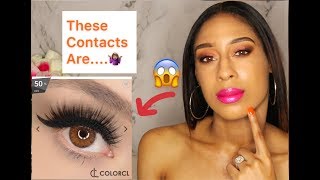 SIESTA CRYSTAL IRIS HAZEL REVIEW| THESE CONTACTS ARE....😱💭