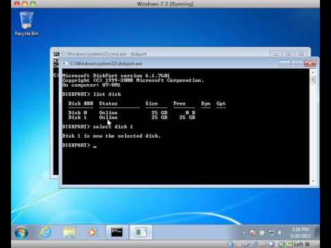 CTS1133C Creating Partitions Using Diskpart CTS1133C Creating Partitions Using Diskpart