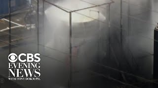 Tank leaking hazardous chemicals in Southern California brings risk of explosion