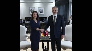 Turkish Foreign Minister Hakan Fidan meets with German Foreign Minister Annalena Baerbock in Ankara