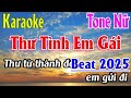 Thư Tình Em Gái Karaoke Tone Nữ ( Ebm ) Karaoke Lâm Organ