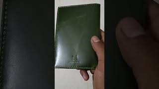 WILDHORN green leather passport cover unboxing