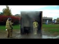 oakland university mock dormitory burn demonstration