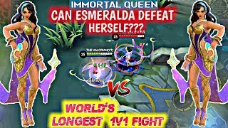 ESMERALDA VS ESMERALDA | WORLDS LONGEST 1V1 FIGHT | MOBILE LEGENDS!!