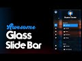 Responsive Glass Sidebar using HTML,CSS & JavaScript