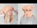 BALAKLAVA-HAT with ears made of plush yarn crochet I TikTok crochet🔥