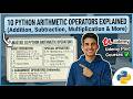 10 Python Arithmetic Operators Explained | Addition, Subtraction, & More | Udemy Paid Courses ✅