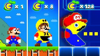 Super Mario Bros. but every Seed evolves Mario into PACMAN