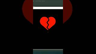 Draw Broken Heart π Using Python Turtle | #shorts #shortvideo #short #python #pythonturtle