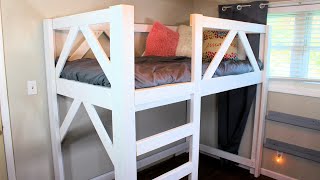 Building a Loft Bed Frame for Twin Mattress