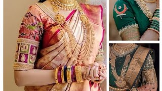 🎀🎉 New Aari work  Bridal Blouse sleeves Designs | blouse designs new model / #paithanisareeblouse