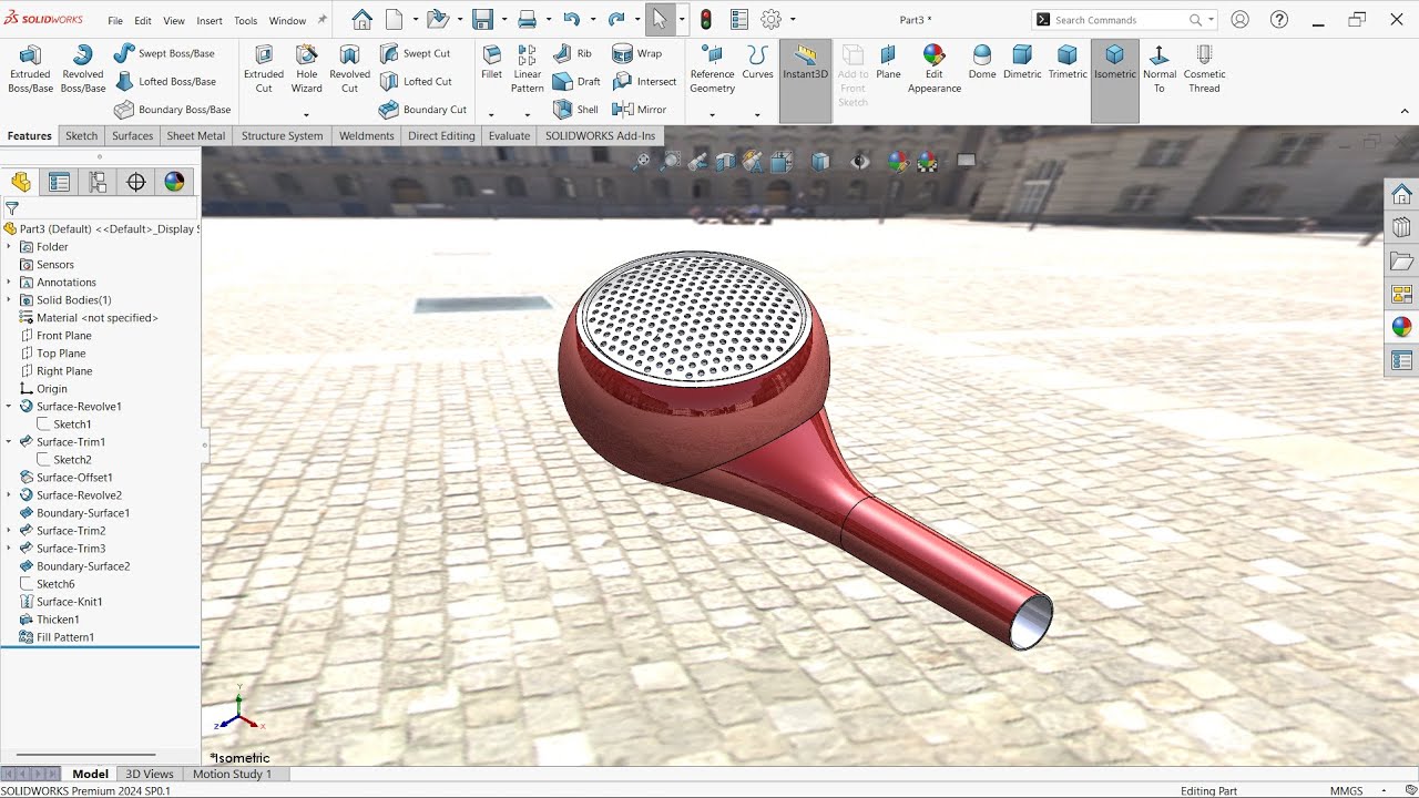 Solidworks Surface Earphones Body Youtube