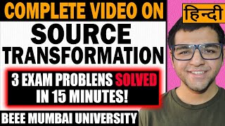 Source transformation exam problems solved! Basic Electrical and electronics engineering [ BEEE ]