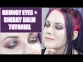 Grungy Hooded Eyes + Salt New York Sneaky Balm Tutorial #indiemakeup #affordablemakeup | PHYRRA