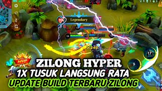 ZILONG HYPER!! PUS RANK AWAL SEASON 26 + BUILD TERSAKIT 1X TUSUK LANGSUNG RATA |MOBILE LEGENDS||