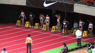 3カ国ジュニア交流室内陸上 女子60m決勝 Myasia Jacobs 7.41