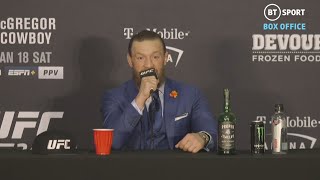 Full Conor McGregor post-fight press conference after beating Cowboy at UFC 246