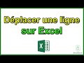 Comment déplacer une ligne sur Excel