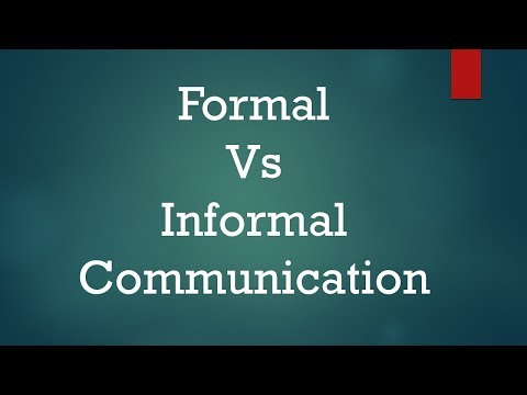 What are the formal and informal directions of communication?