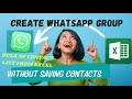 Add bulk of numbers to a WhatsApp group| without saving & Inviting link|#tech #whatsapp #youtube