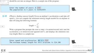 Introduction To Java Programming - Exercise 2 12a