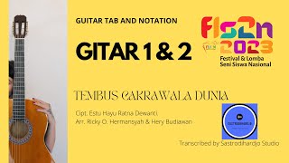 FLS2N 2023 Duet Gitar - Tembus Cakrawala  Dunia Cipt. Estu Hayu Ratna D (Gitar 1 \u0026 2)