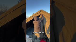 介绍一下大家问得最多的帐篷#极寒之旅 #冬季露营 #冬季露营的仪式感 #雪中露营 #自由是灵魂的氧气