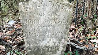 Lost 187 Year Old Pioneer Cemetery Behind Trash-Lawson Family- East Williamson, West Virginia