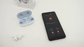 「Galaxy Buds」のAndroidアプリ「Galaxy Wearable」のイヤホンリモート追跡機能を実際に使っている様子