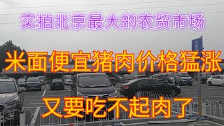 实拍北京最大的农贸市场，米面便宜猪肉价格猛涨，又要吃不起肉了【食神涛哥美食汇】