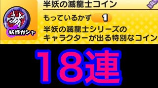 [妖怪ウォッチぷにぷに] 半妖の滅龍士コイン　18連　半妖の滅龍士特別編