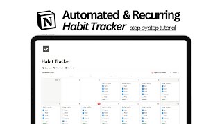 How to Build an Automated Habit Tracker in Notion + Free Template