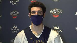 Lonzo Ball speaks on his overall improvement throughout the season | Pelicans Pr