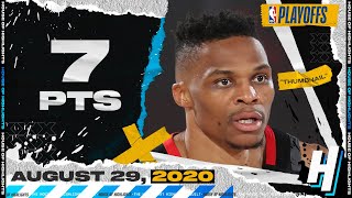 Russell Westbrook RETURNS! 7 Pts 7 Ast Full Game 5 Highlights vs Thunder | Aug 29, 2020 NBA Playoffs