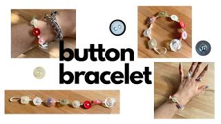 how to make a button bracelet tutorial