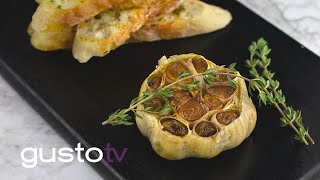 how to make the BEST roasted garlic | cook like a chef