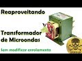 How to use a microwave transformer for a source