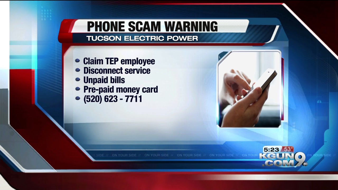 TEP Issues Phone Scam Warning - YouTube