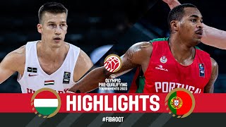 HUN 🇭🇺 vs POR 🇵🇹 | Basketball Game Highlights | FIBA Olympic Pre-Qualifying Tournament 2023 POL-EST