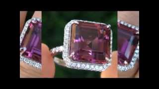 STUNNING Internally Flawless 11.65 Carat Pink Tourmaline \u0026 Diamond Ring GIA Certified.mp4