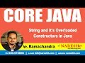 Core Java Tutorials | String and it's overloaded Constructors in Java? | Mr.Ramachandra