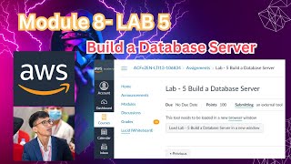 AWS Cloud Foundation | Module 8- LAB 5 Build a Database Server