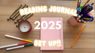 2025 reading journal set up!! 📖✏️ bookmas day 12