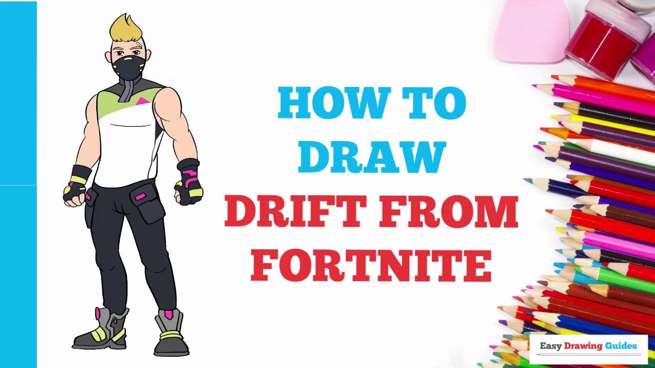 How To Draw Drift From Fortnite In A Few Easy Steps: Drawing Tutorial ...