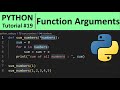 Python Tutorial #19 - Function Arguments in Python Programming