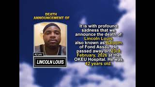 Lincoln Louis ~ Short Obituary