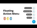 Create Floating Action Menu using HTML, CSS & JavaScript