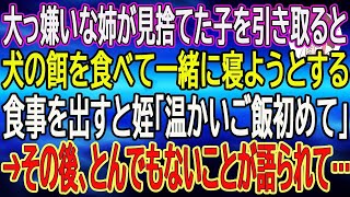 【スカッと総集編】大っ嫌いな姉が見捨てた子を引き取ると犬の餌を食べて一緒に寝ようとする。食事を出すと姪「温かいご飯初めて」私「え？」→その後、とんでもないことが語られて…